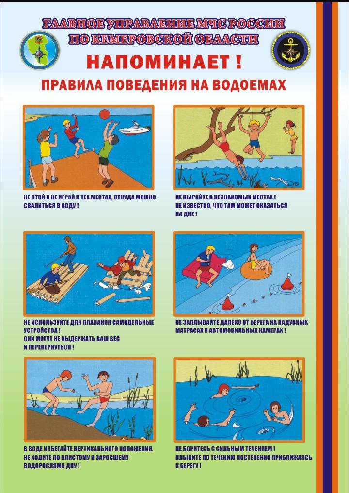 Уведомления жителей города Шу о правилах безопасности купания на водоемах